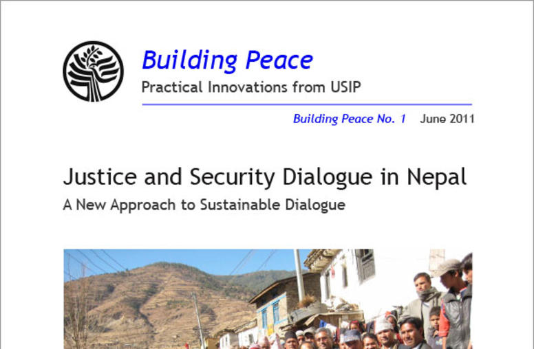 Justice and Security Dialogue in Nepal