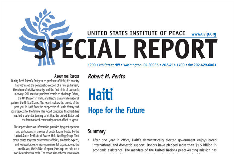 Haiti: Hope for the Future
