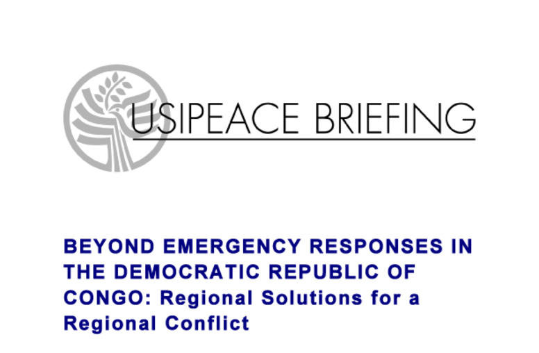 Beyond Emergency Responses in the Democratic Republic of Congo