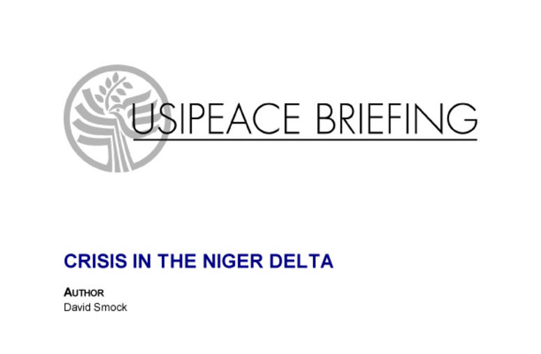 Crisis in the Niger Delta