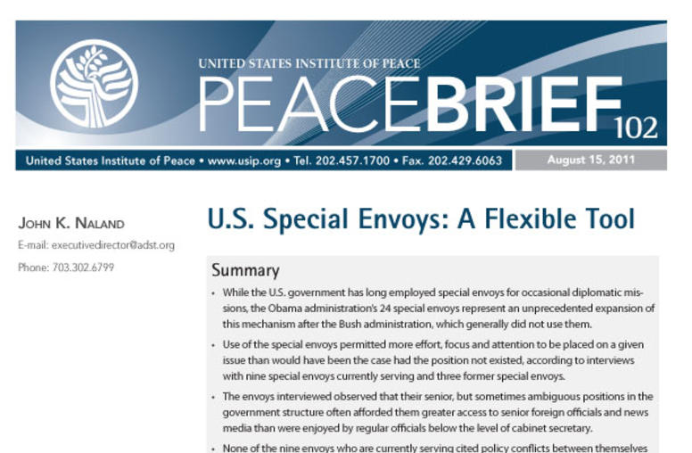 U.S. Special Envoys: A Flexible Tool