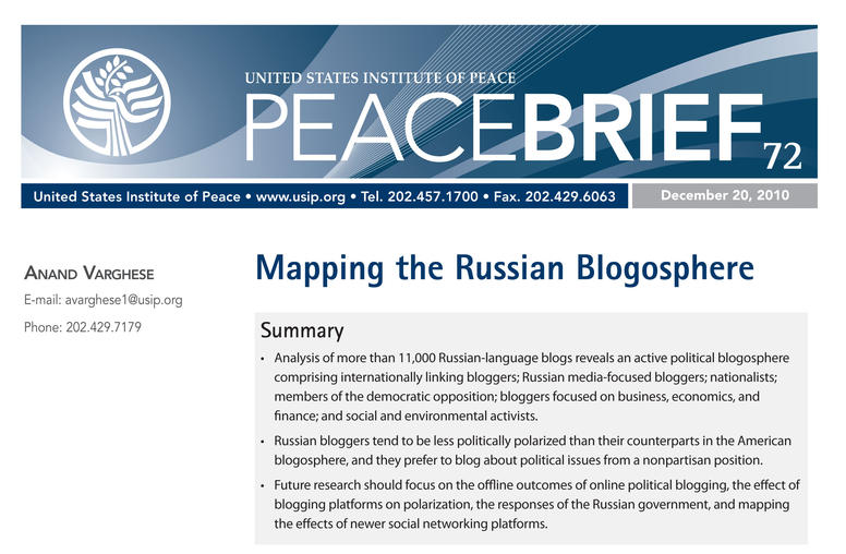 Mapping the Russian Blogosphere