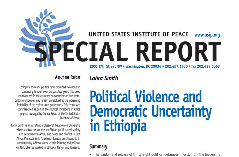 Political Violence and Democratic Uncertainty in Ethiopia