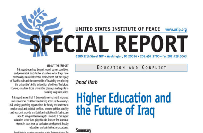Higher Education and the Future of Iraq