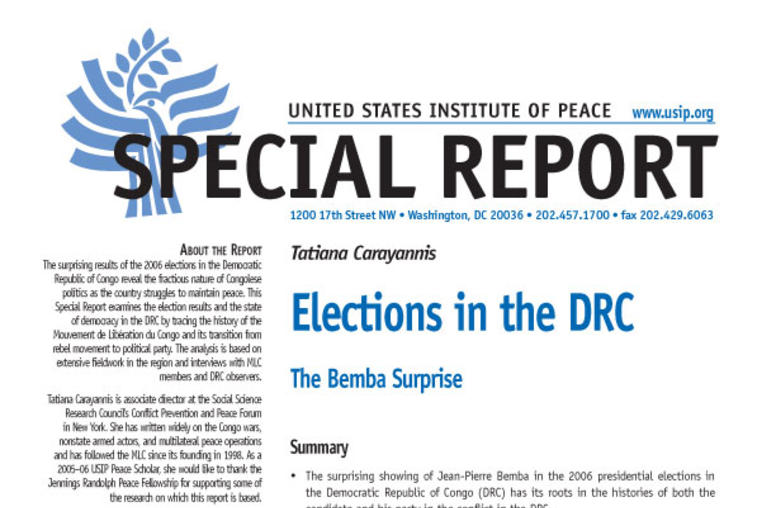 Elections in the DRC: The Bemba Surprise