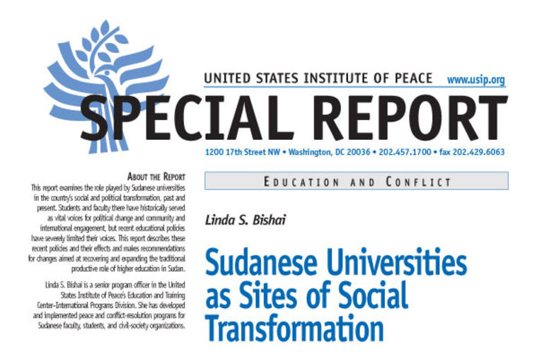 Sudanese Universities as Sites of Social Transformation