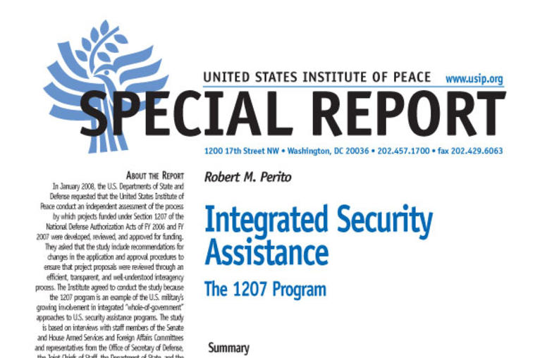Integrated Security Assistance: The 1207 Program