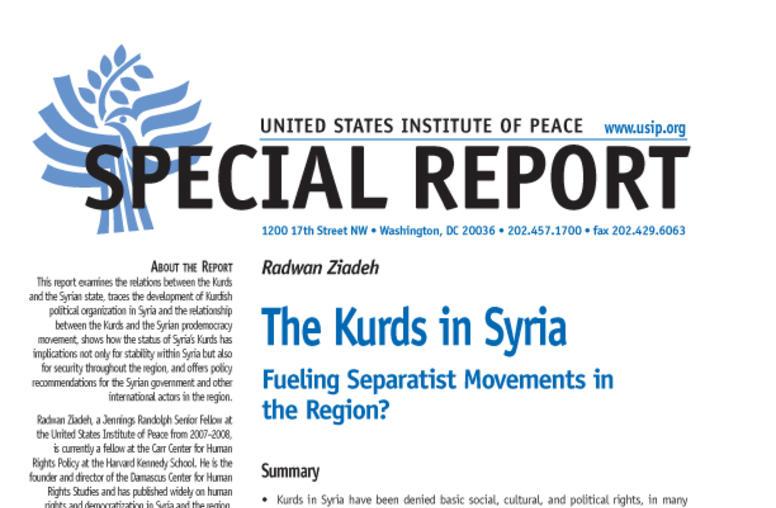 The Kurds in Syria: Fueling Separatist Movements in the Region?