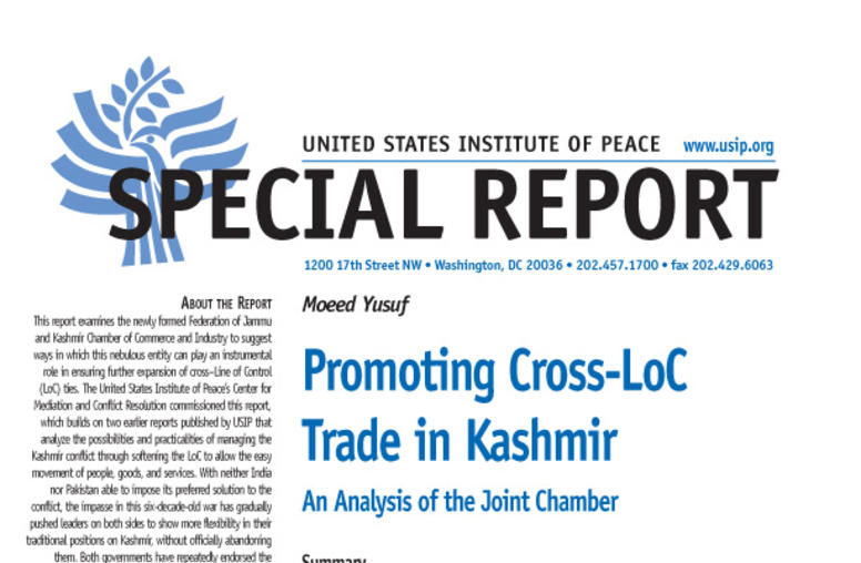 Promoting Cross-LoC Trade in Kashmir