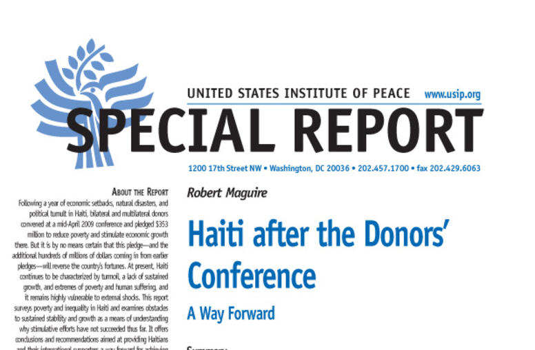Haiti after the Donors’ Conference
