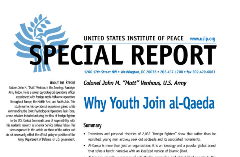 Why Youth Join al-Qaeda
