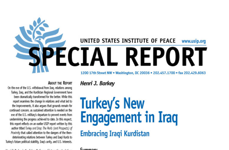 Turkey’s New Engagement in Iraq
