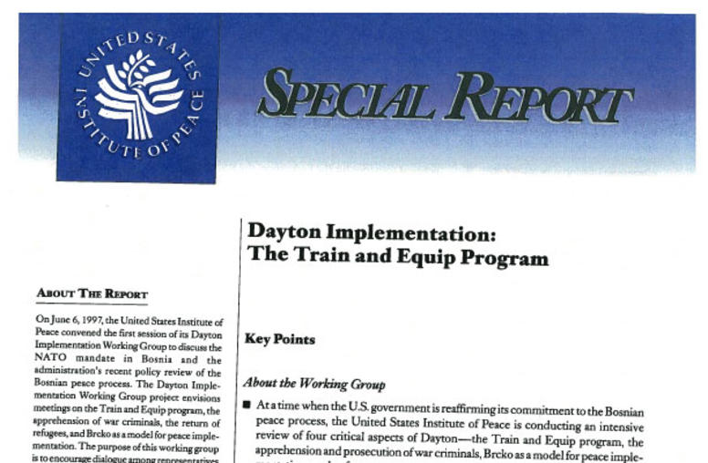 Dayton Implementation: The Train and Equip Program