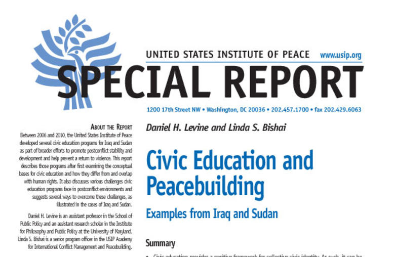 Civic Education and Peacebuilding
