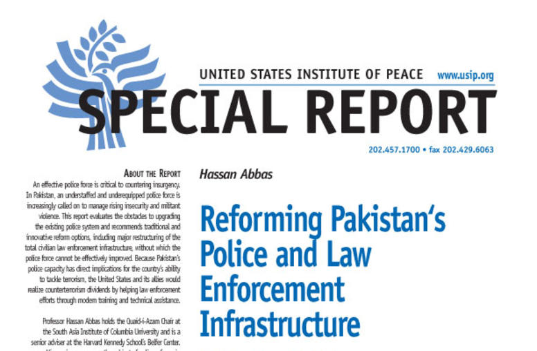 Reforming Pakistan‘s Police and Law Enforcement Infrastructure