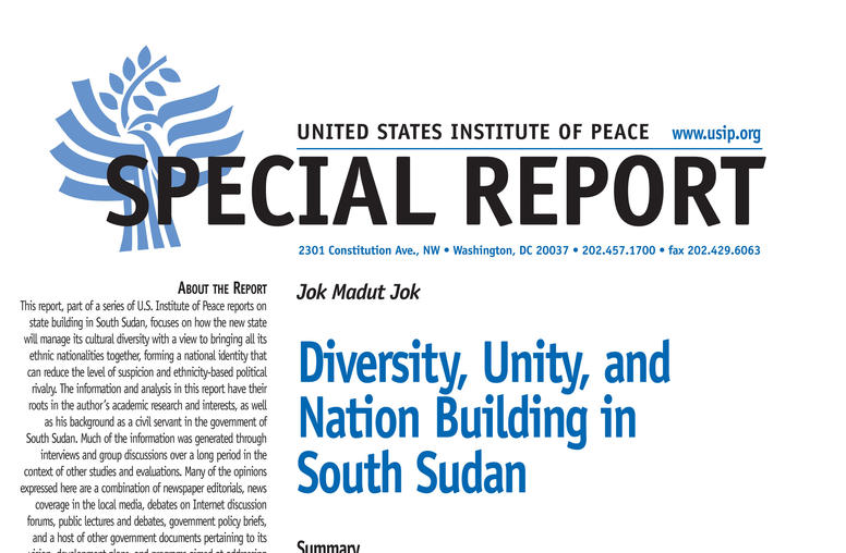 Diversity, Unity, and Nation Building in South Sudan