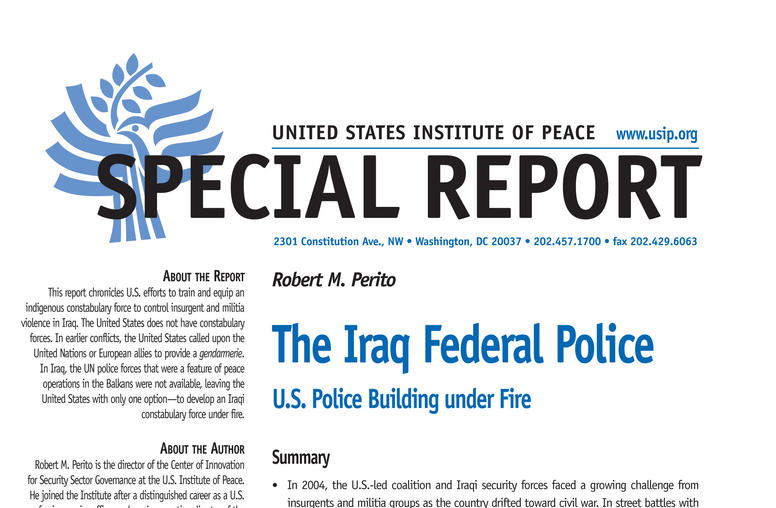 The Iraq Federal Police