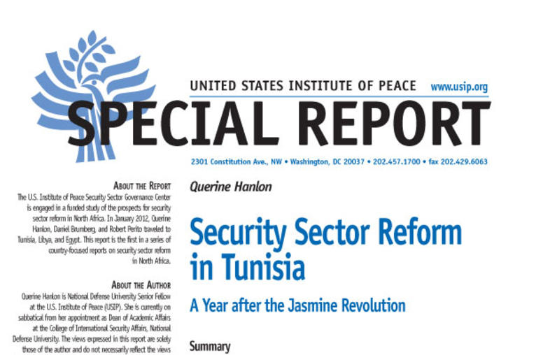 Security Sector Reform in Tunisia