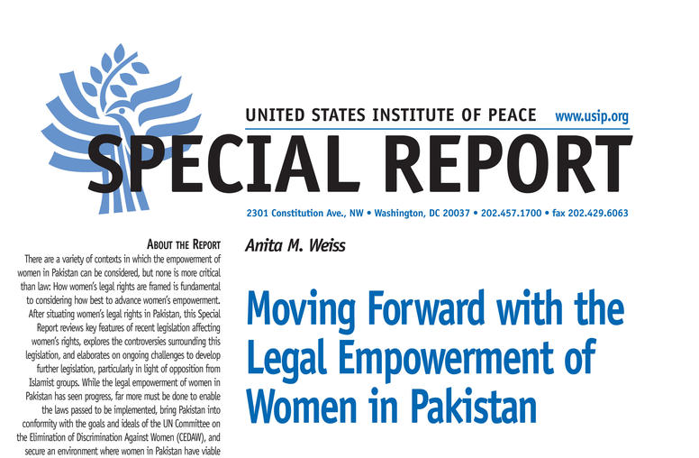 Moving Forward with the Legal Empowerment of Women in Pakistan