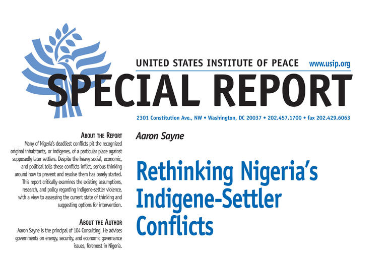 Rethinking Nigeria’s Indigene-Settler Conflicts