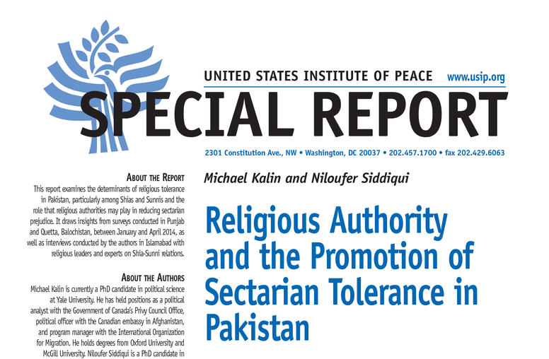 Religious Authority and the Promotion of Sectarian Tolerance in Pakistan