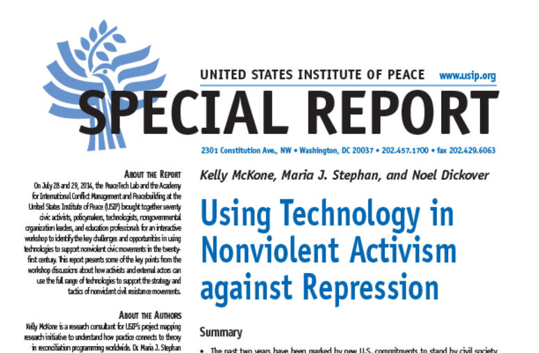 Using Technology in Nonviolent Activism against Repression