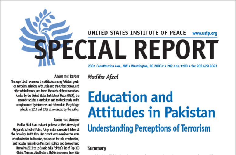 Education and Attitudes in Pakistan