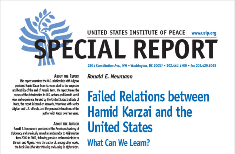 Failed Relations between Hamid Karzai and the United States: What Can We Learn?