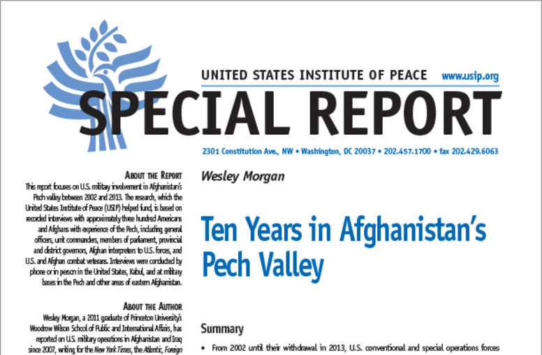 Ten Years in Afghanistan’s Pech Valley