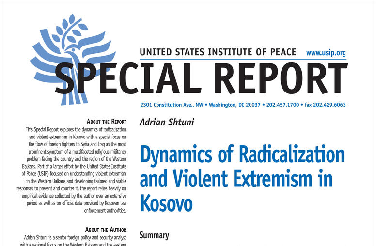 Dynamics of Radicalization and Violent Extremism in Kosovo