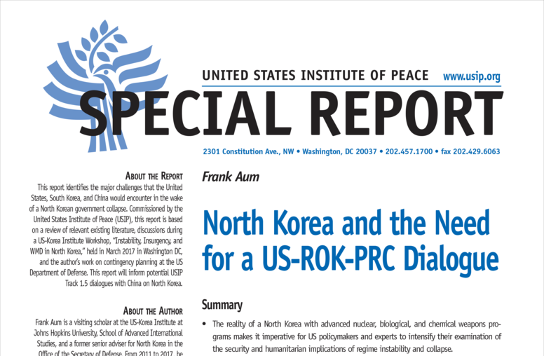 North Korea and the Need for a US-ROK-PRC Dialogue