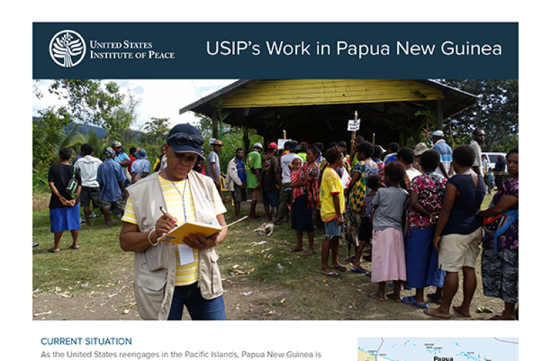 The Current Situation in Papua New Guinea