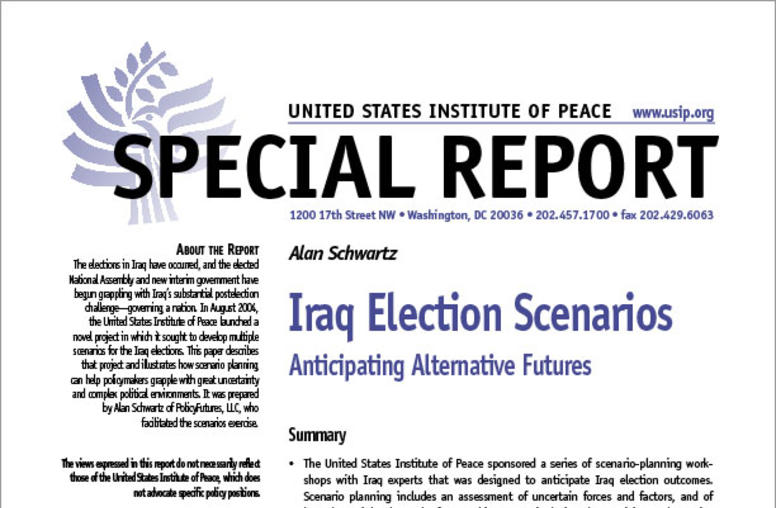 Iraq Election Scenarios: Anticipating Alternative Futures