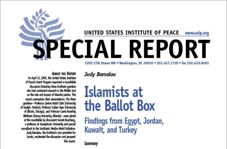 Islamists at the Ballot Box: Findings from Egypt, Jordan, Kuwait, and Turkey