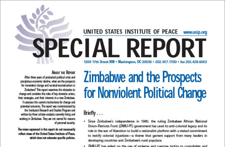 Zimbabwe and the Prospects for Nonviolent Political Change