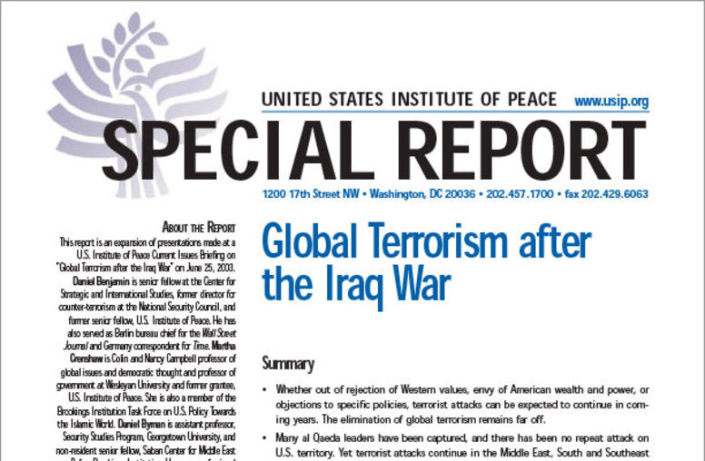 Global Terrorism after the Iraq War