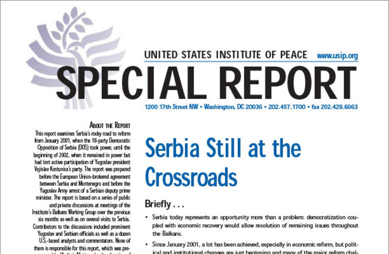 Serbia Still at the Crossroads
