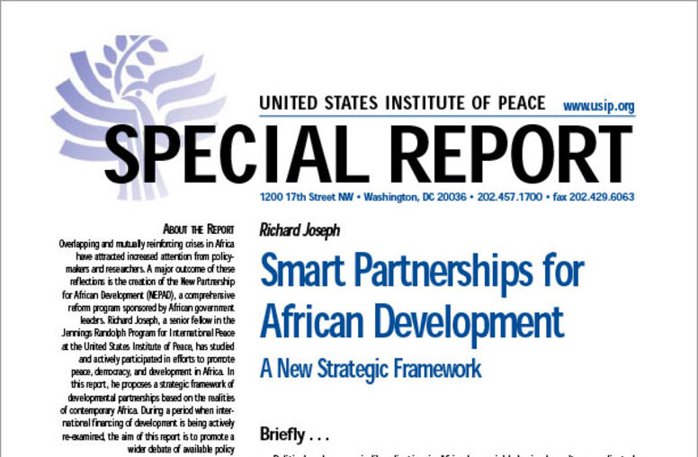 Smart Partnerships for African Development: A New Strategic Framework