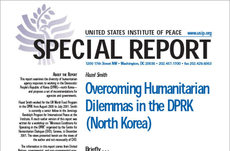 Overcoming Humanitarian Dilemmas in the DPRK (North Korea)