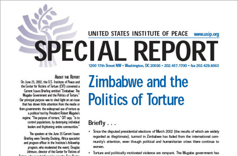Zimbabwe and the Politics of Torture