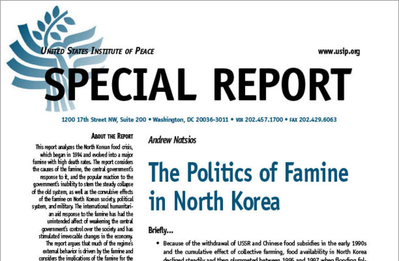 The Politics of Famine in North Korea