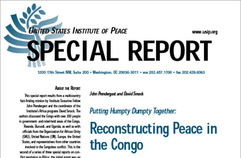 Putting Humpty Dumpty Together: Reconstructing Peace in the Congo